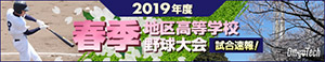 2019年度春季地区高等学校野球大会 試合速報